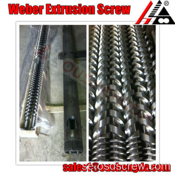 Bimetallisk cylinder Weber Twin PVC-profil extruderingsskruvtrumma